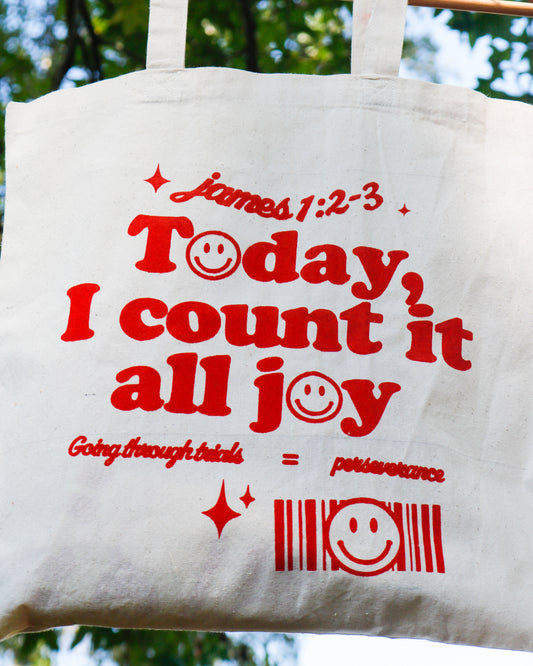 Count It All Joy Canvas Bag (Slightly Imperfect)